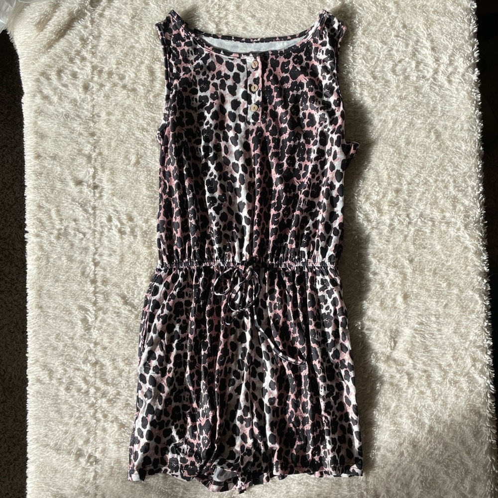 NWT leopard print romper